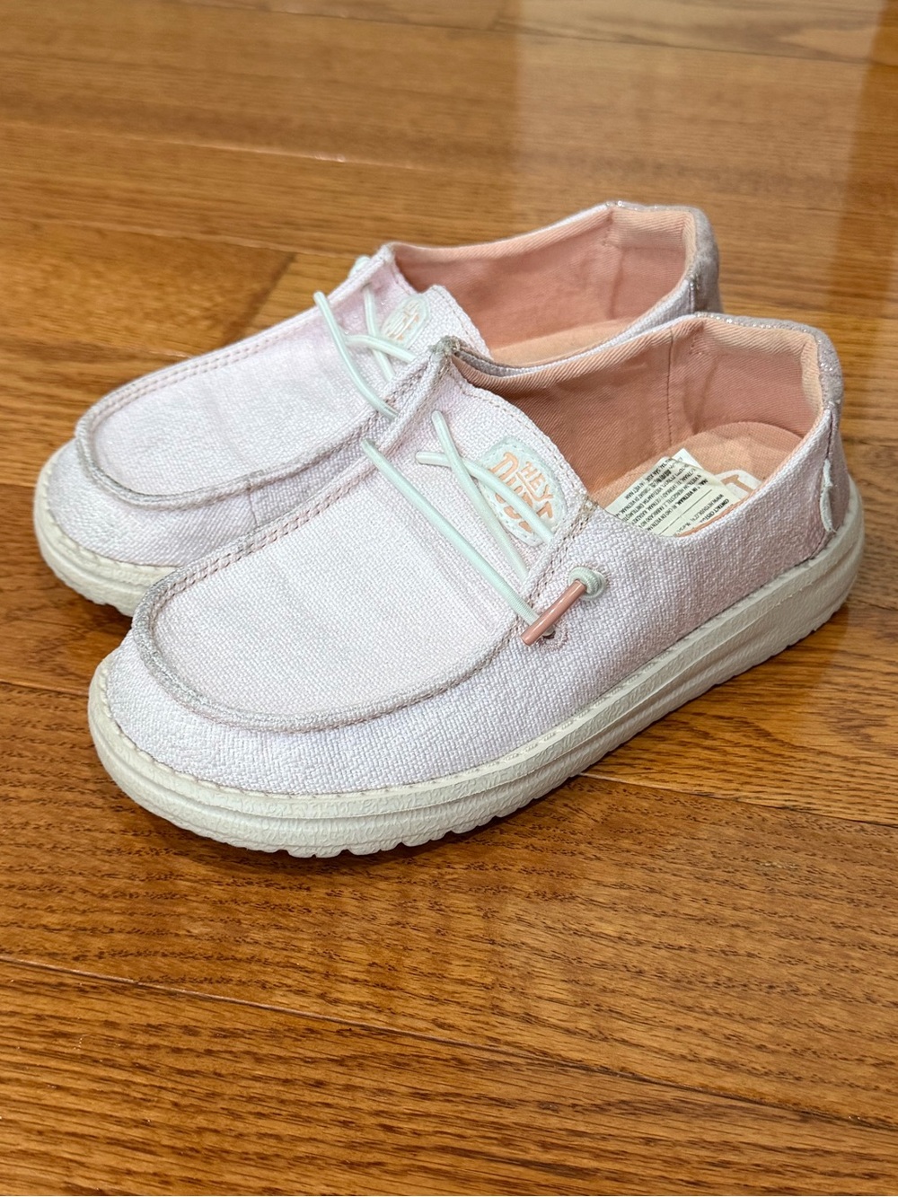 Hey Dude Kids Slip-On Sneakers in Light Pink